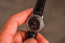 Military Black Dial 1940's MIDO MULTIFORT Sub Seconds Manual/Automatic Winding