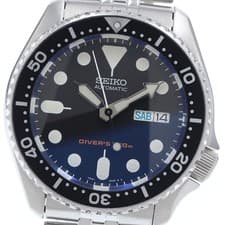 Seiko 7S26-0020 Diver's Black Boy Wristwatch Used From Japan