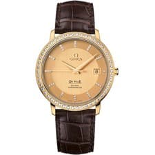 Omega 18K De Ville Co-axial Chronometer Diamond Watch 36.5mm 413.58.37.20.58.001