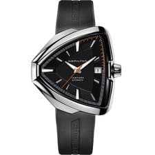 *BRAND NEW* Hamilton Ventura Elvis80 Black Dial Triangle Men's Watch H24555331