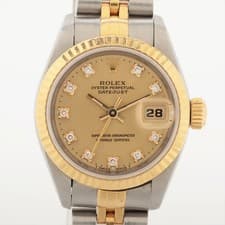 Rolex Lady Datejust 69173G SS×YG SS×YG AT Champagne-Face 3 Extra Links