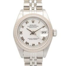 ROLEX Datejust A Wrist Watch Automatic 18K White Gold Stainless Steel 79174