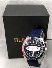 Bulova 98A253 Surfboard 70 Reprint Chronograph Blue Red Precision Quartz Watch