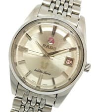 RADO Golden Horse Date Vintage White Silver Dial Mens Wristwatch 18cm/7.1in 35mm