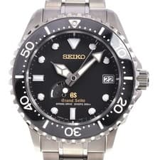 Seiko Grand Seiko SBGA031 Spring Drive Men's Titanium Black Dial Power Reserve