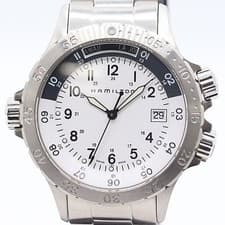Hamilton 0634200 ABC18967 H745510 QZ SS White Dial Men's Watch Wrist 6.3in