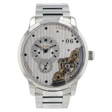 Glashutte Original PanoMaticInverse Silver Dial Steel 42mm Mens 1-91-02-02-02-71