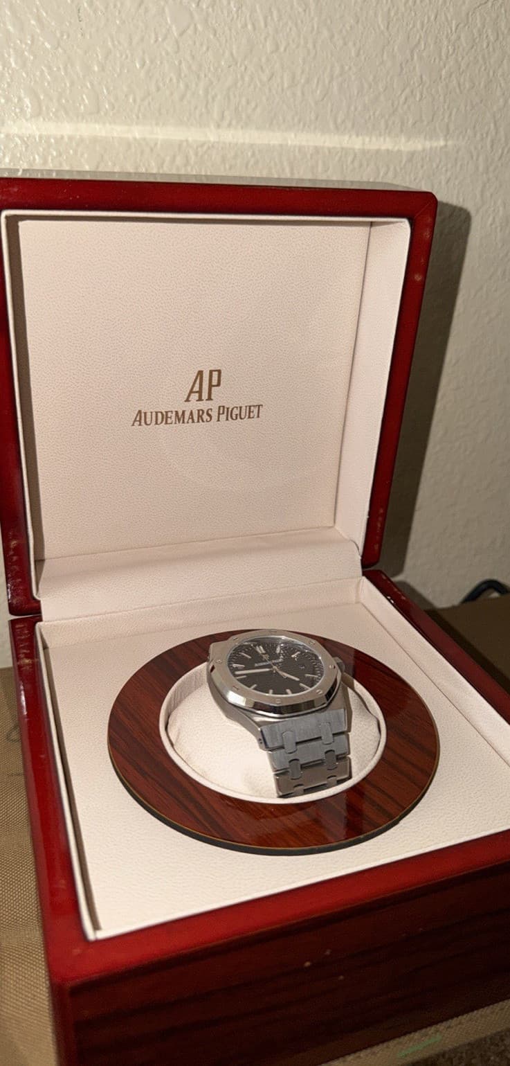 Audemars Piguet Royal Oak Wristwatch Stainless Steel Silver Original Box