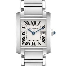 Cartier Tank Francaise Midsize Steel Silver Dial Ladies Watch W51011Q3