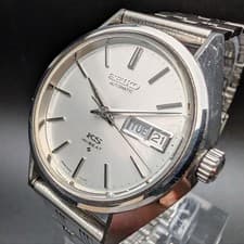 Seiko King Seiko Hi-Beat Automatic Watch 5626-7111 Vintage 33.6mm Silver Dial