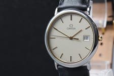 [Near MINT w/Box] OMEGA De Ville Cal.1430 196.0312 32mm Qz Men's Vintage Watch