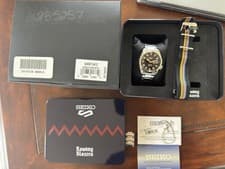 Seiko X Rowing Blazers 5 Sports Men's Black Watch - SRPJ63 Black Limited 814/888