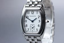 [NEAR MINT] Tiffany & Co Classic Tonneau Small second 26mm Women's Watch  JAPAN