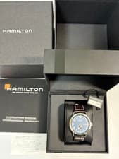 Hamilton Khaki Navy H78455543 Blue Dial Automatic Men's Watch Used Working #42