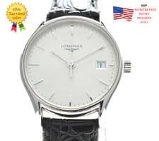 ▶️[ N MINT ] Longines Lyre L4.259.4 Quartz 25mm Ladies Silver Dial Watch JAPAN