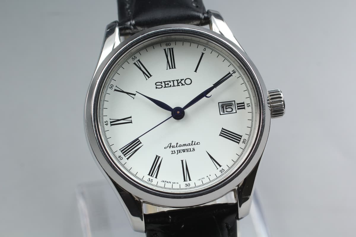 Near MINT SEIKO Presage 6R15-02P0 SARX019 Automatic White Men's Watch From JAPAN