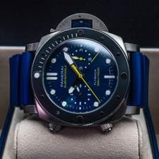 Panerai Submersible Flyback Chrono Mike Horn PAM01291 47mm Titanium Box Papers