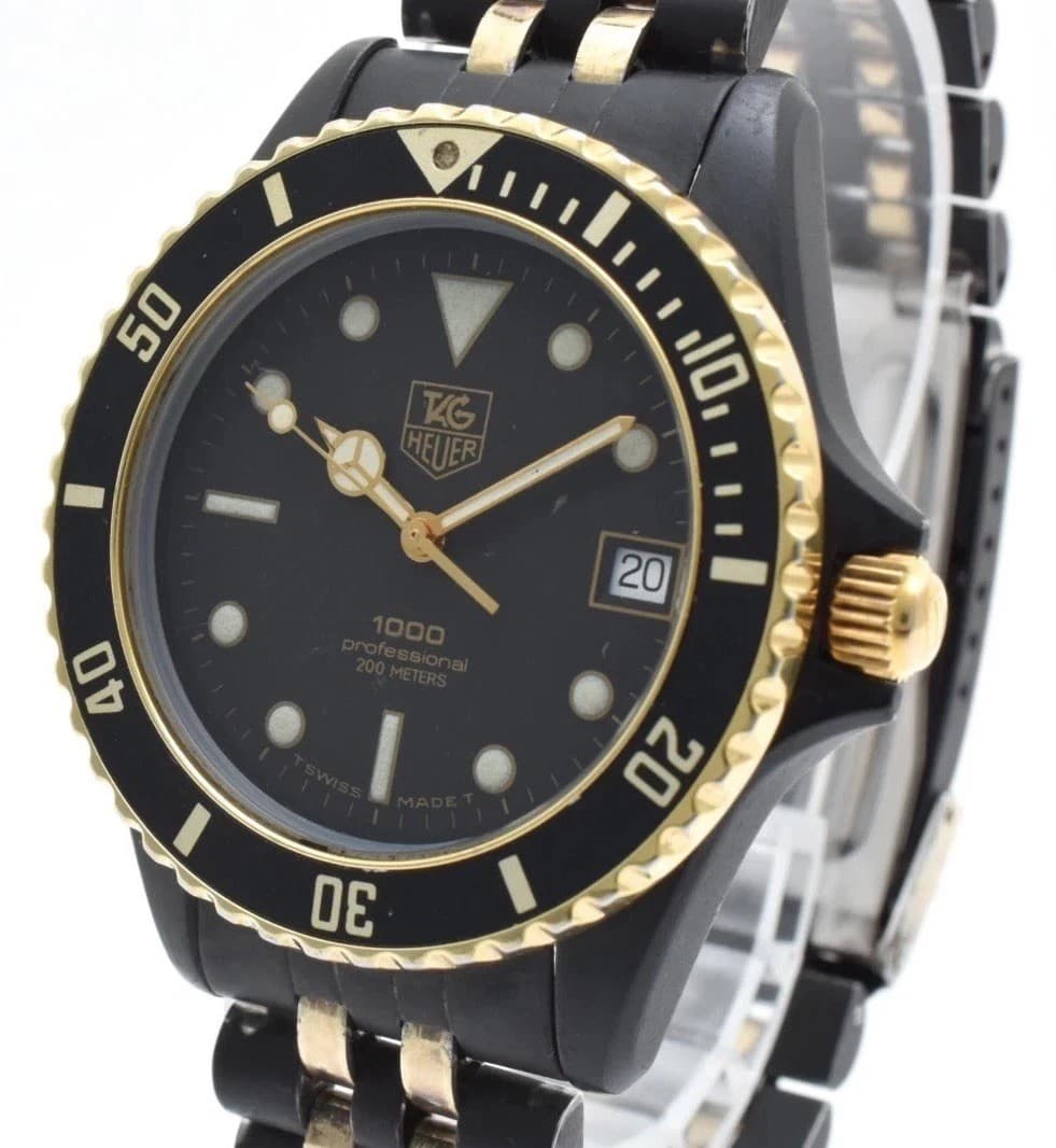 [Exc+5] Tag Heuer 1000 Professional 980.029N Quartz Diver Vintage From Japan
