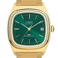 Q Timex 1983 E-Line Automatic Green Vintage Style Men Watch TW2Y67700 　2026