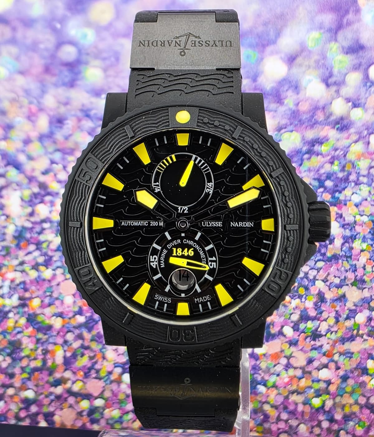 Ulysse Nardin Marine Men's Black Watch - 263-92-3C/924 Mint Unworn Condition