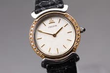 Vintage *N MINT* Seiko Credor 5A70-0290 18KT Diamond Quartz Womens Watch JAPAN