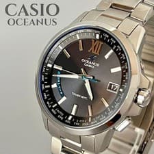 CASIO OCEANUS OCW-T150-1AJF Solar Radio Titanium Black Dial w/ Extra Links