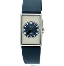 Fears Arnos Pewter Blue Rectangular Automatic Watch | 33.5mm | New | Dual Straps