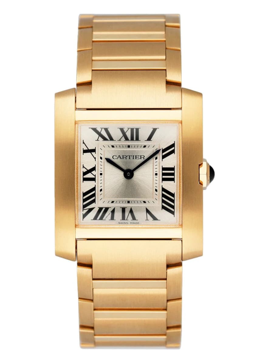 Cartier Tank Francaise WGTA0113 18K Yellow Gold Watch Box Papers