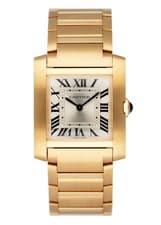 Cartier Tank Francaise WGTA0113 18K Yellow Gold Watch Box Papers