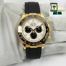 2022 Rolex Daytona 116518LN 40MM Meteorite Dial Oysterflex 18K Yg Box Papers