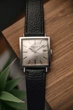 IWC Carrée Automatic ref. R1160AD Cal. C.8541 year 1965 silver dial