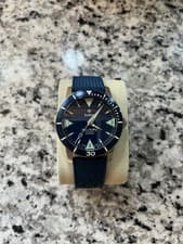 Zodiac Super Sea Wolf Skin Diver Automatic Blue Dial Rubber Strap Watch ZO9217
