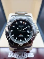 Longines HydroConquest Men's Black Watch - L3.790.4.56.6 Complete set