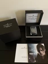 HAMILTON Resident Evil Requiem Leon Khaki Field Auto Chrono Watch - Brand New