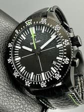 Damasko DC82 Black Green Pointer Chronograph 42mm In-House Automatic Movement