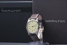 *Reserved* [Mint] Hamilton Khaki H704450 Beige Dial Automatic Men's Watch JAPAN