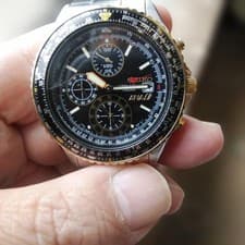 SEIKO ANA All Nippon Airways Pilot Chronograph 7T92-0CF0 Men's Watch No Box