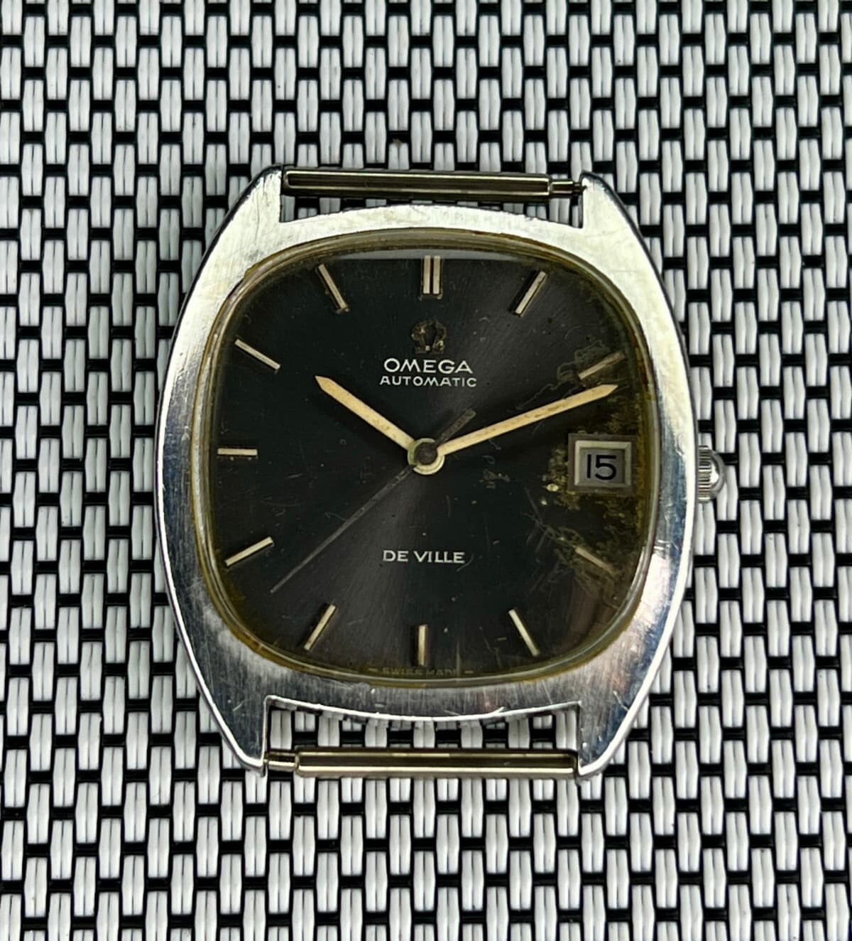 Omega De Ville Automatic 1002 Watch Men's Black Dial Vintage