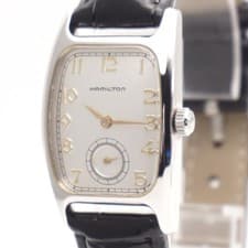 New Battery Hamilton Boulton 6265 Silver Dial Small Second Quartz Women's Watch