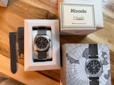 Nivada Grenchen Antarctic GMT Hodinkee Limited Edition #124 Of Only 225 Pieces