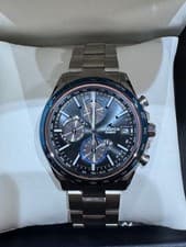 Casio Oceanus Wristwatch Titanium Band Solar Radio Sync Timepiece Ultra