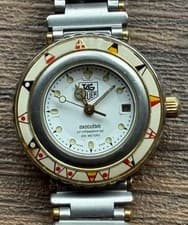 TAG Heuer 915.808 Executive 200M Quartz Watch Yacht Bezel Two Tone Working