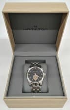 HAMILTON H38411140 Jazzmaster Thinline Quartz Analog Watch with Box Used
