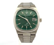 Bulova Super Seville Men's Watch Green Dial 38mm Precisionist Movement 96B439