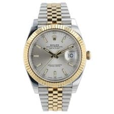 Rolex Datejust Two Tone Silver Dial Gold & Steel 41mm Automatic Men’s 126333