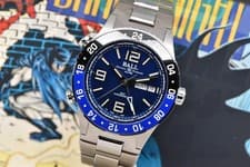 Ball Roadmaster Marine GMT 40mm Titanium "Batman" Black & Blue DG3000A Set