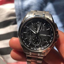 Citizen Atessa Radio Solar Chronograph Watch Used From Japan