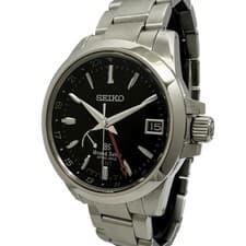 Grand Seiko Spring Drive GMT SBGE013 9R66-0AE0 Automatic Black Dial Men's Watch