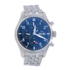 IWC Chronograph Pilot's Watch 41 Mens Wristwatch IW388102 Stainless Auto 1YrWnty
