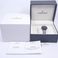 Junghans Form Lady Quartz Women's Watch, Pink with Black Dial, Size 47/4256.00